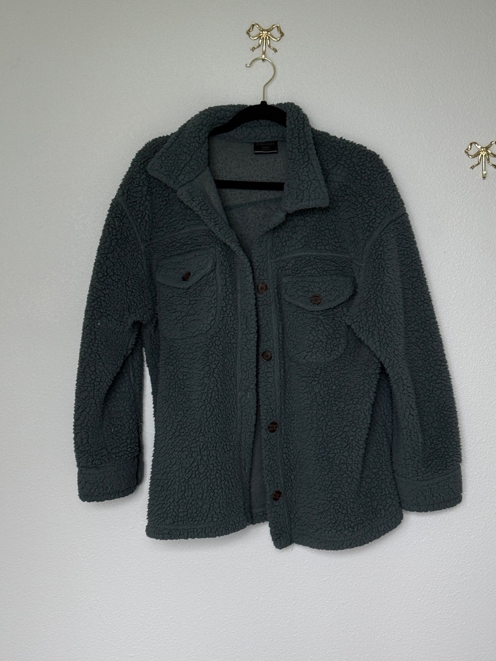 32 Degrees Women's Dark Teal Teddy Jacket